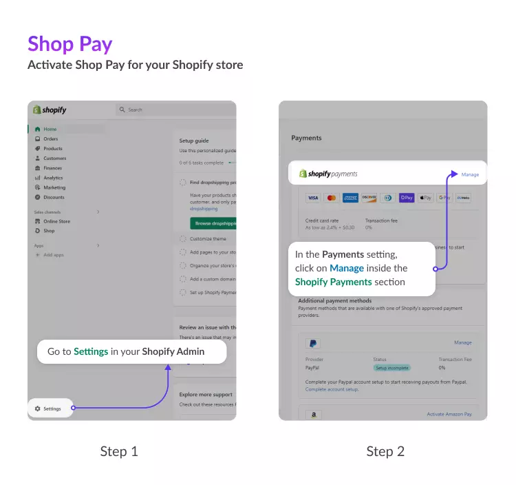 Set up Shop Pay for your store
