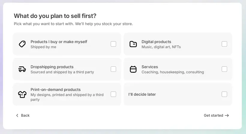 Creating a Shopify Account