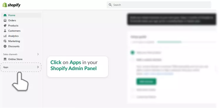 Open your App in Shopify Admin