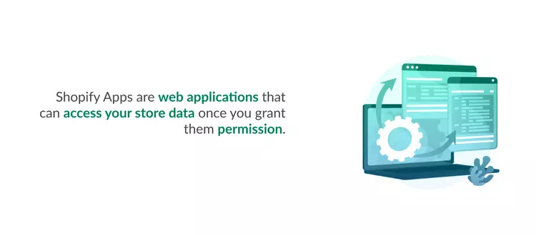 Shopify Apps work as web applications that can access your store data once you grant them permission