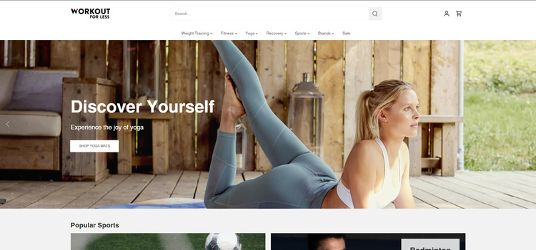 canopy shopify theme workout for less