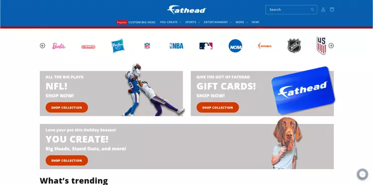 Product Listing case study of Fathead