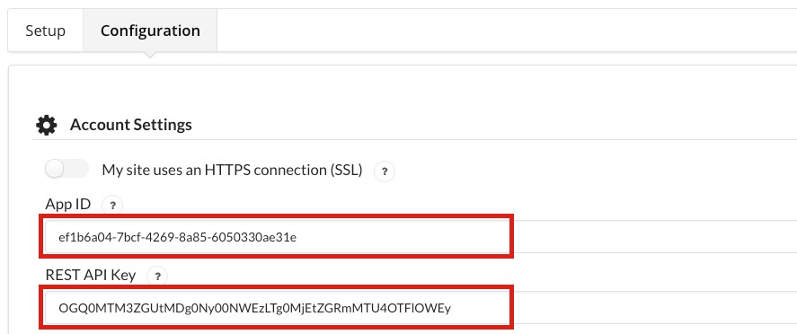 Configure the OneSignal plugin on your dashboard