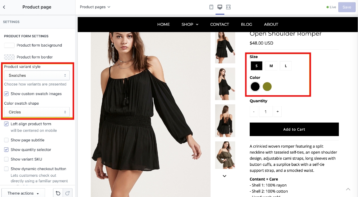 How to add Color Swatches on Shopify Collection Page?