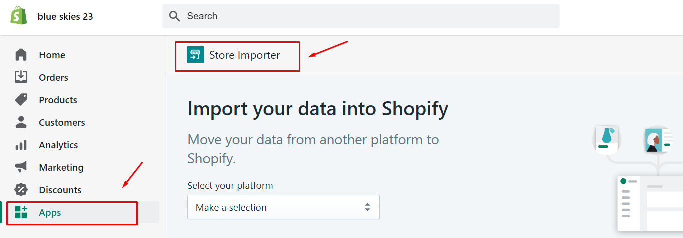 Apps and Store Importer