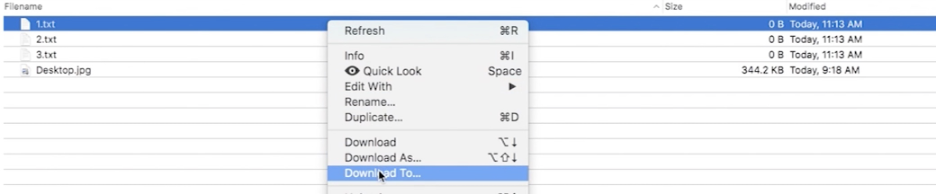 you can use your cursor to select multiple files or folders for download.