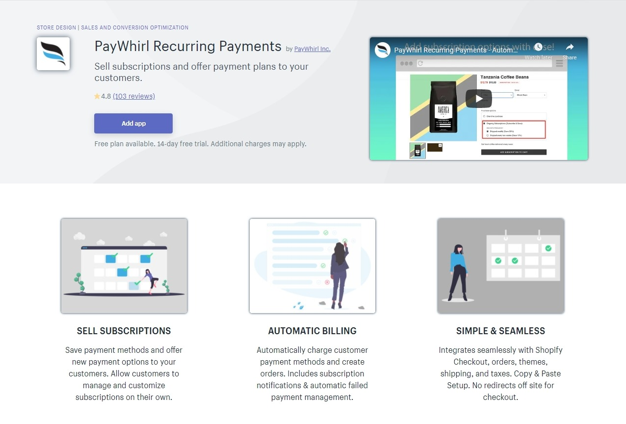 PayWhirl Recurring Payments