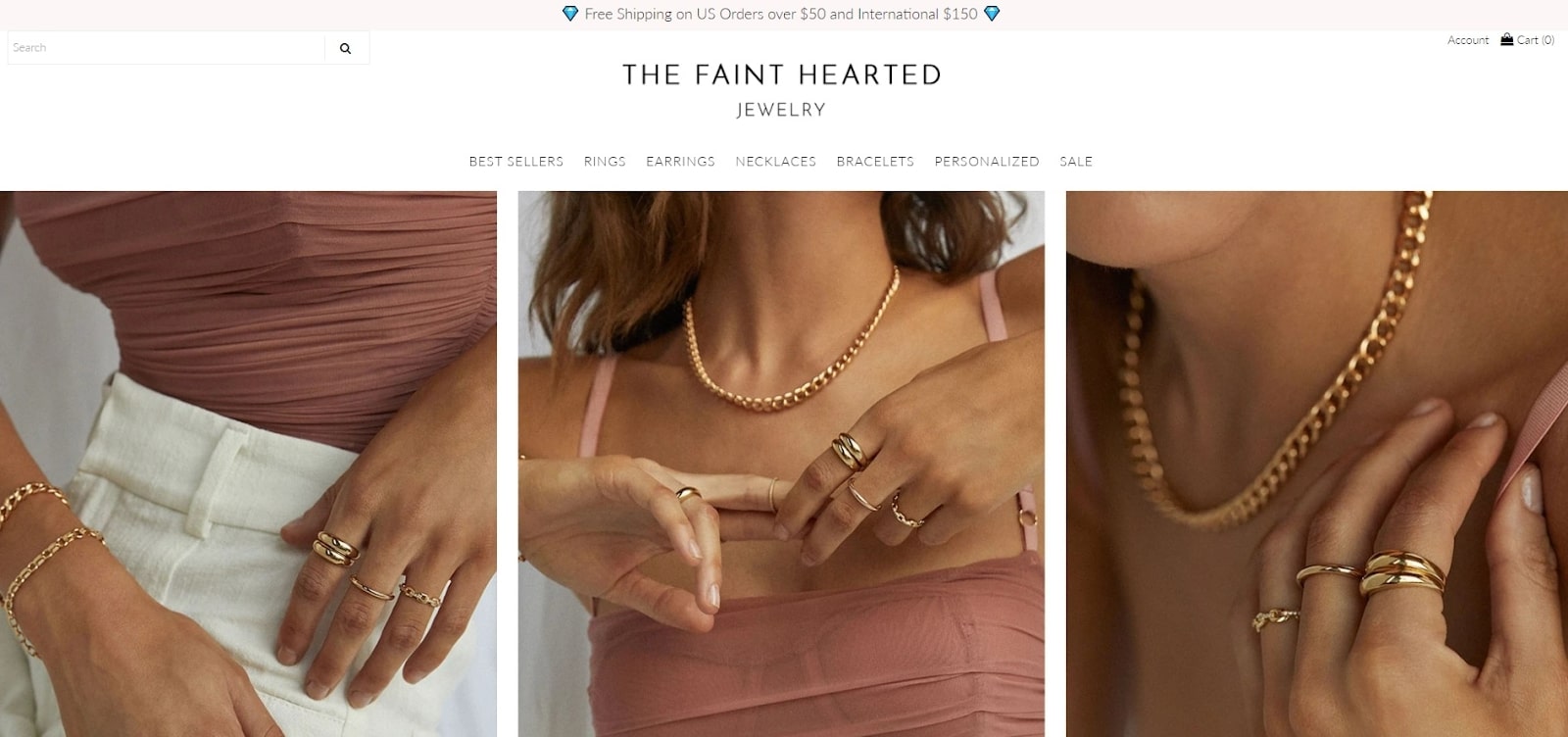 The Faint Hearted - Stylish jewelry store