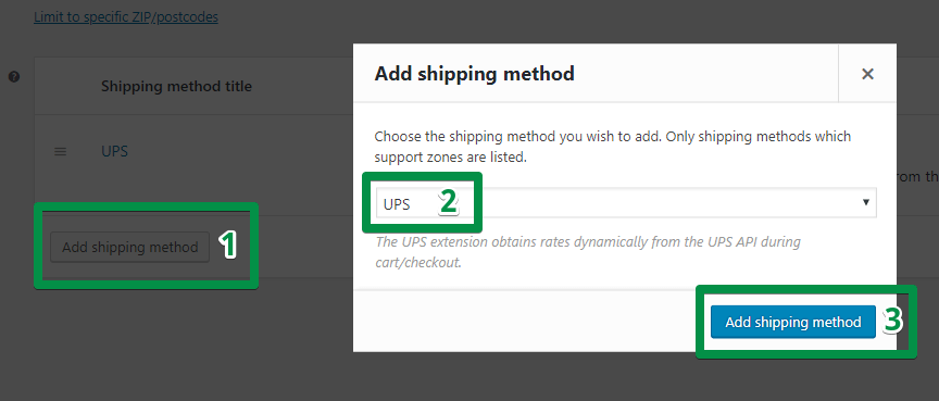 UPS WooCommerce - Shipping Method
