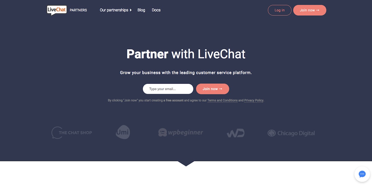LiveChat Partner program
