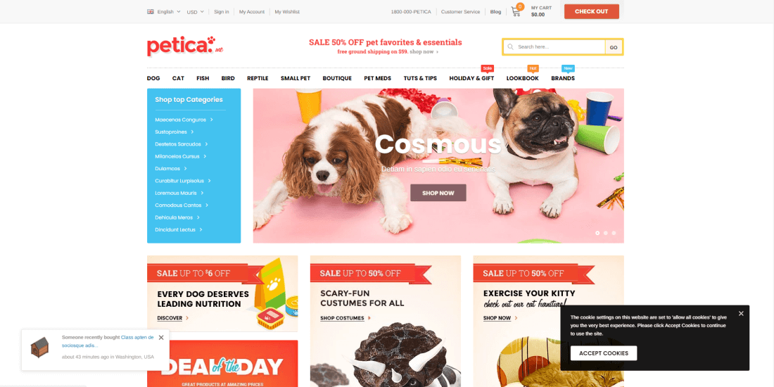 Shopify Pet Store Themes