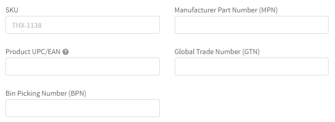 BigCommerce Product identifiers