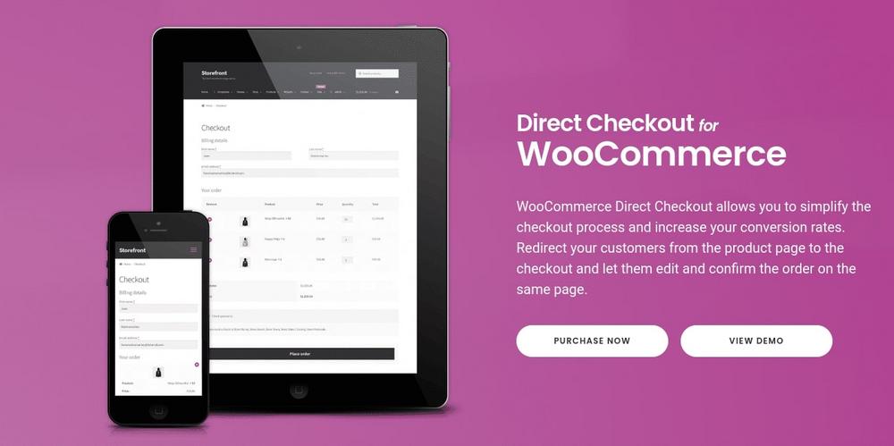 Direct checkout for WooCommerce