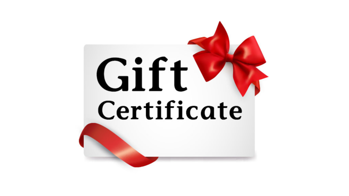 Gift certificates