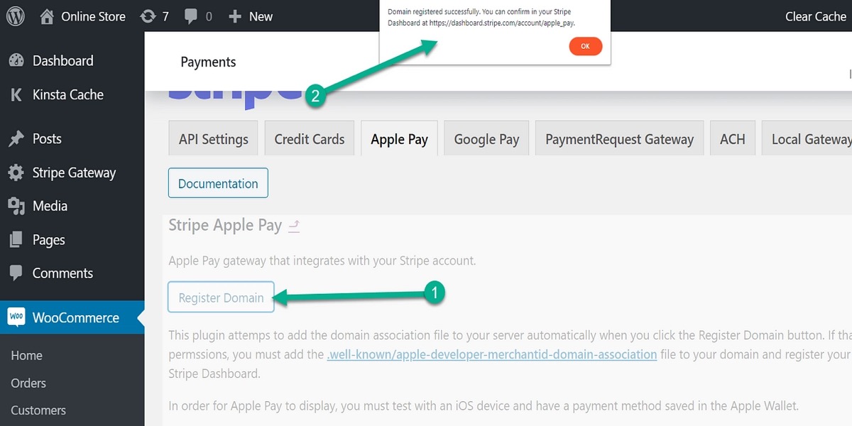 Enable payment request buttons
