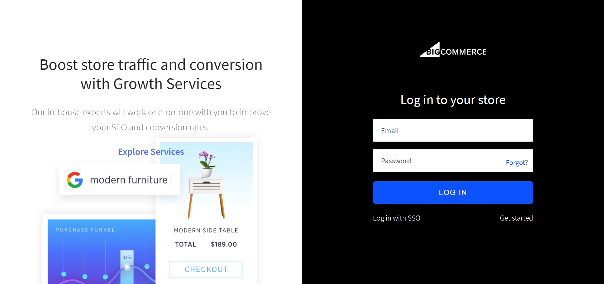 Log into your BigCommerce account, of course