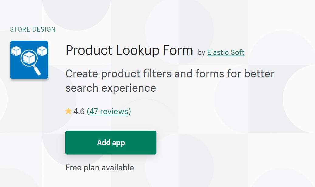 Product Lookup Form