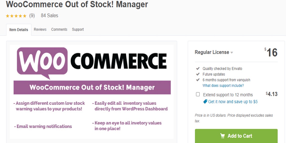 WooCommerce Out of Stock Manager
