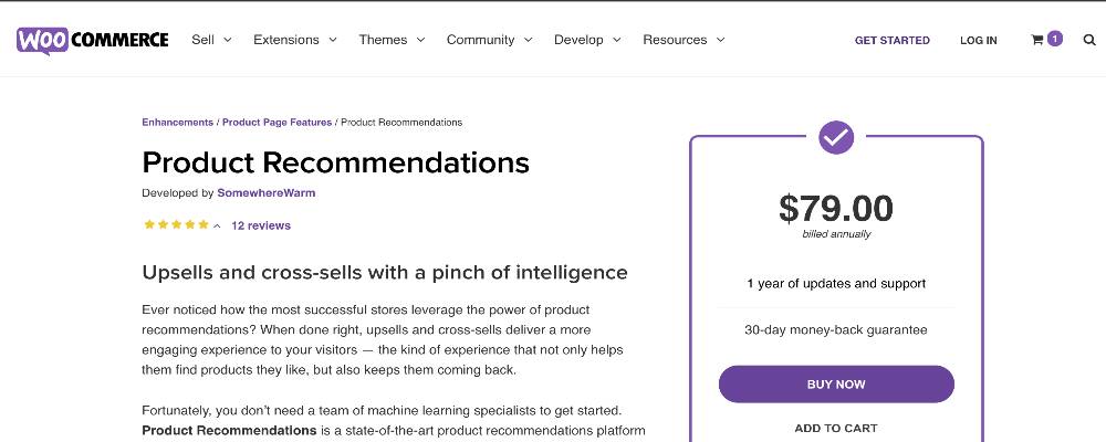 Product Recommendation for WooCommerce