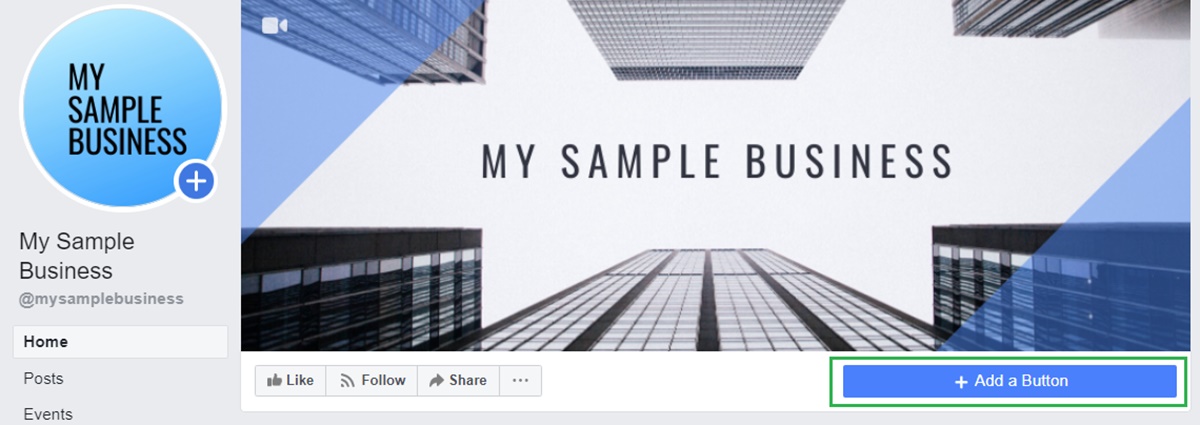 Add a call-to-action button to your Facebook Business page
