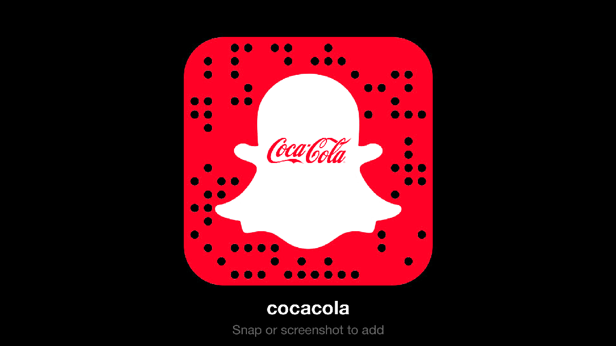 Snapchat profile picture of Coca Cola