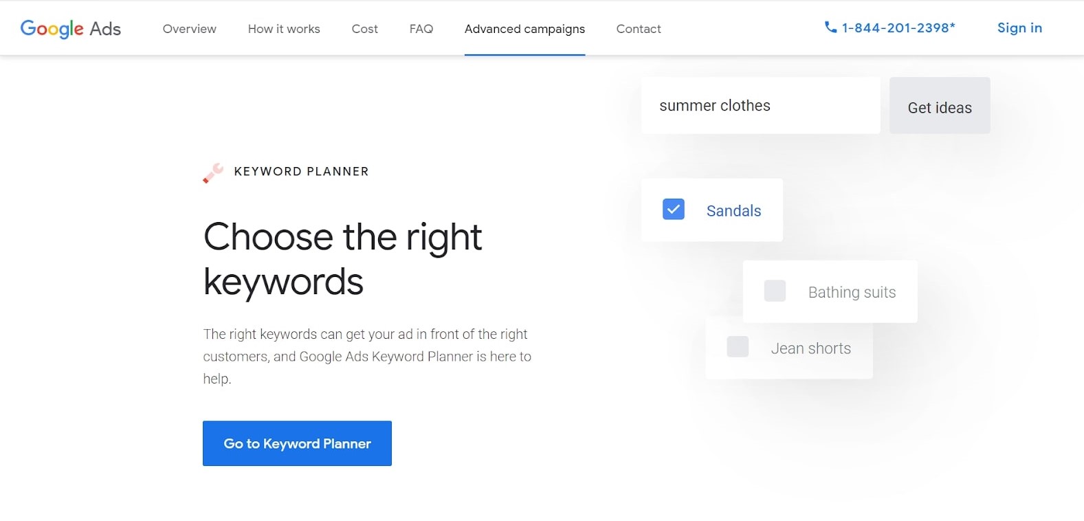 Google Keyword Planner