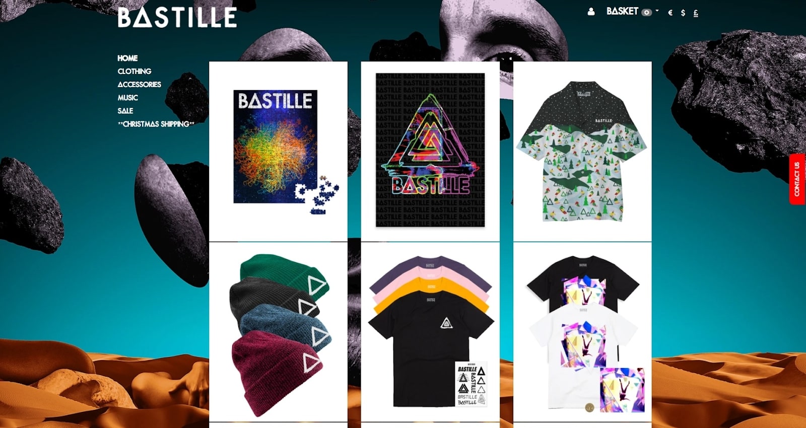 Bastille's Shopify music store