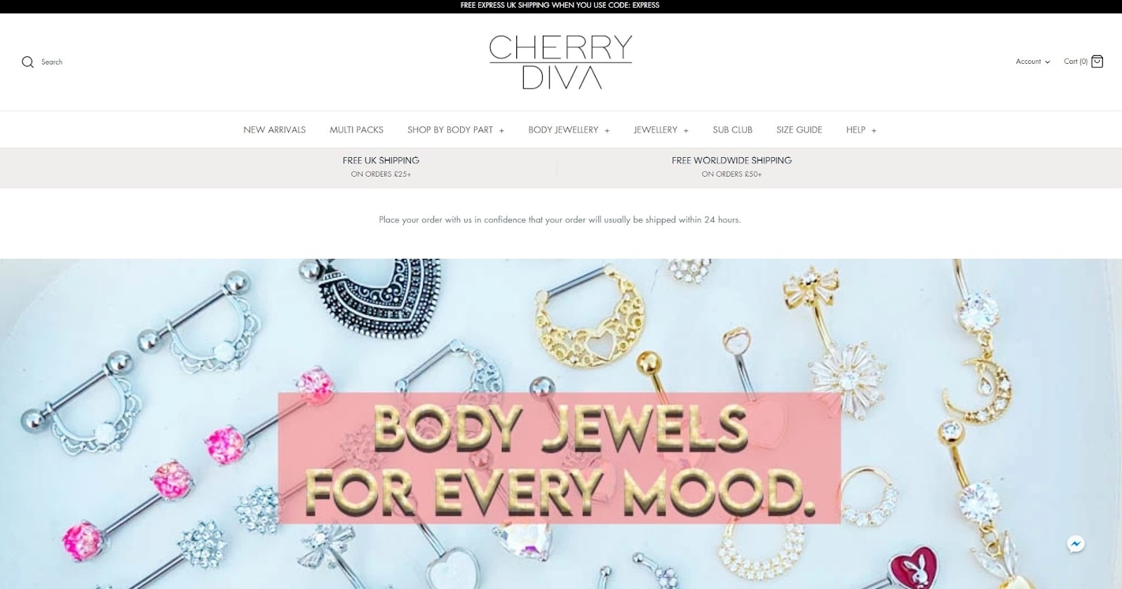Cherry Diva's bohemian silver jewelry store