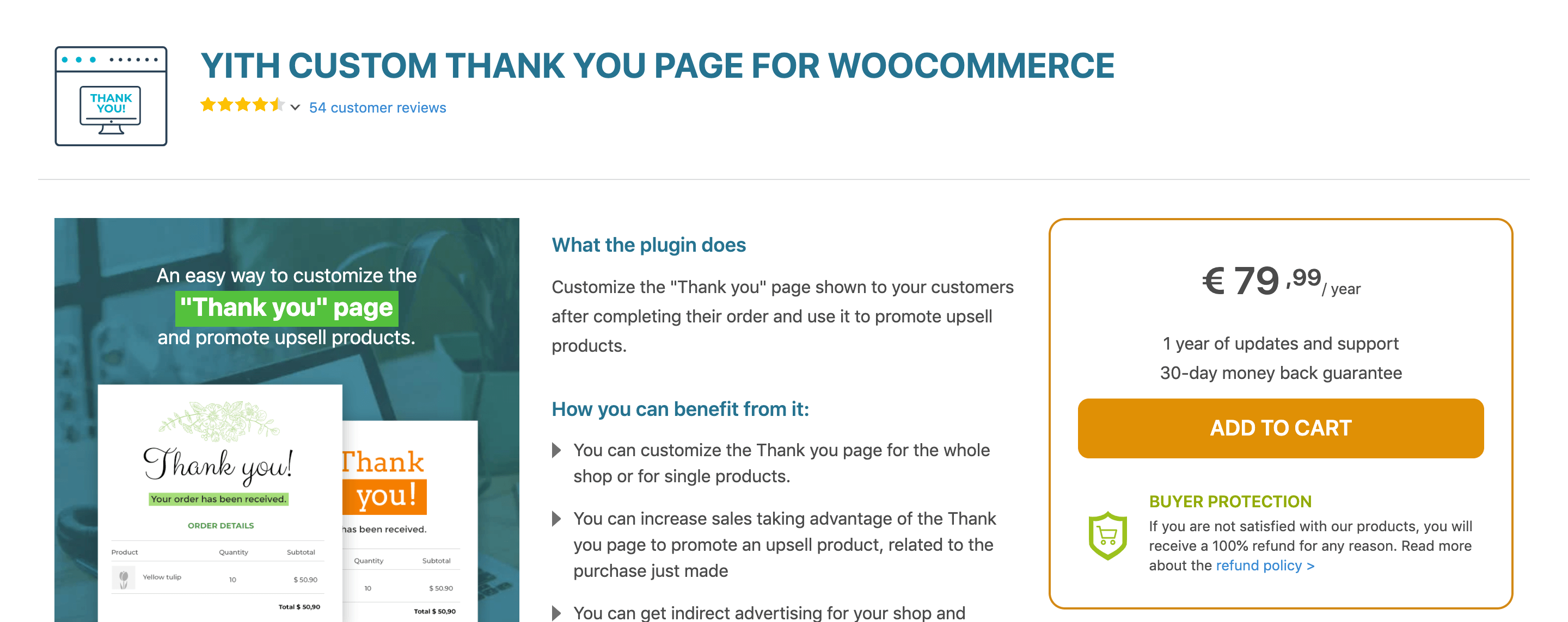 YITH Custom Thank You Page for WooCommerce