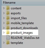 Download the product_images folder by dragging and dropping it to your desktop.