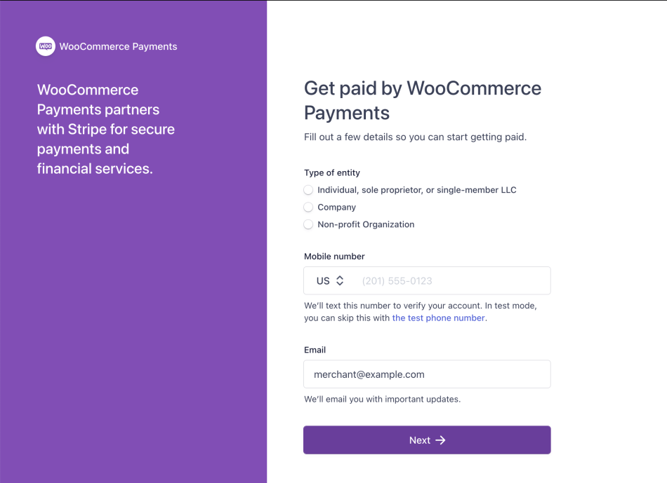 Enable WooCommerce payment method