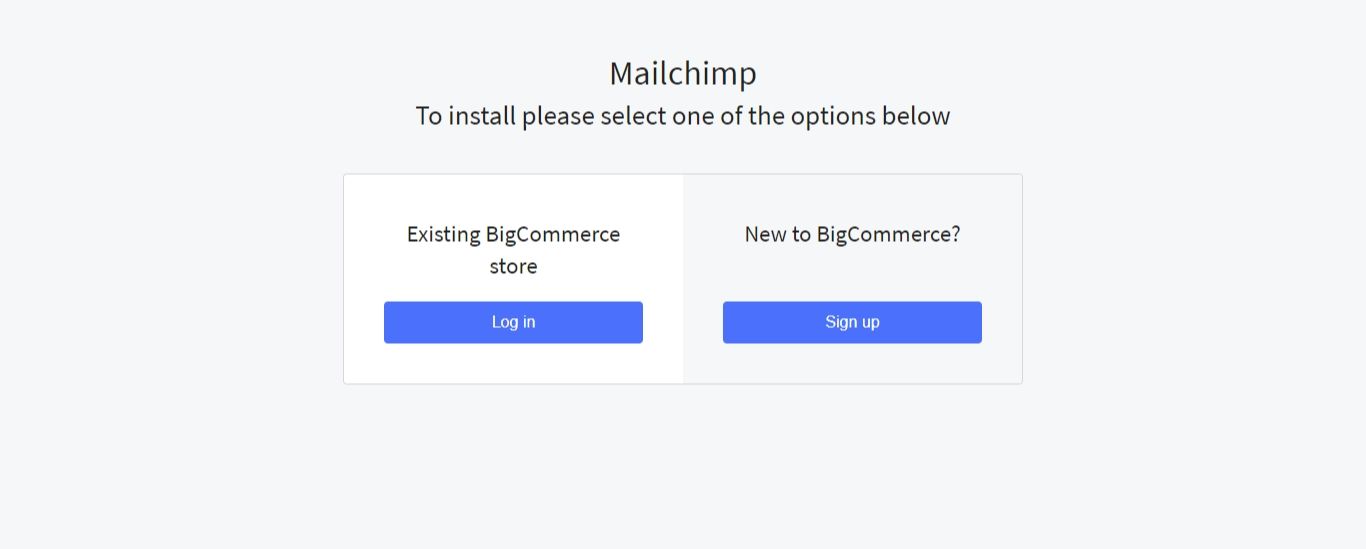 Choose Log in and re-enter your BigCommerce credentials.