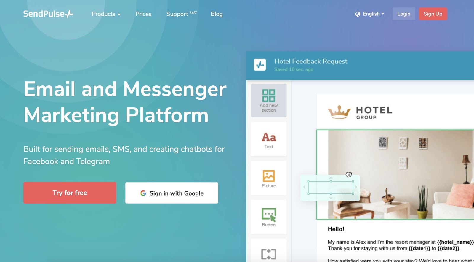 SendPulse SMS Marketing Software
