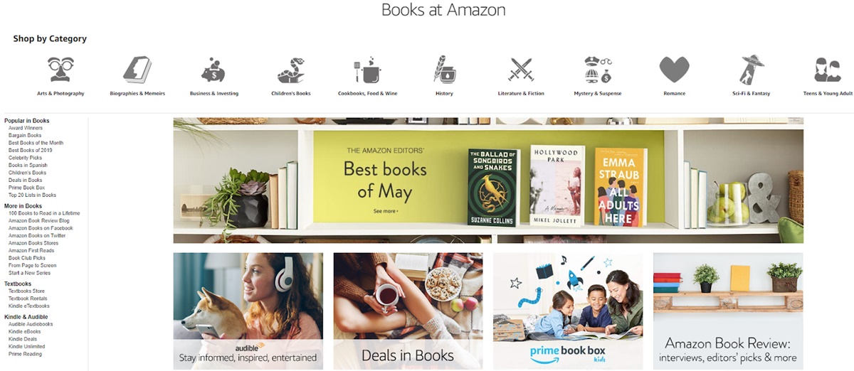 Books are popular selling items on Amazon