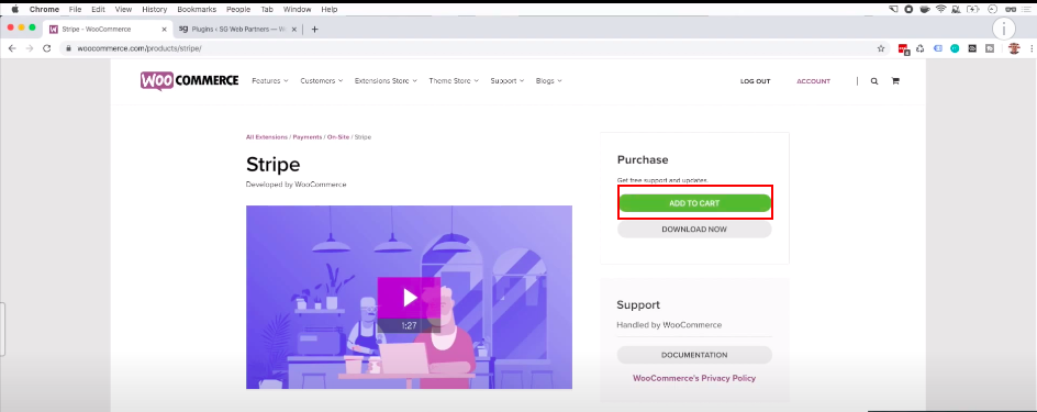 Go to WooCommerce product