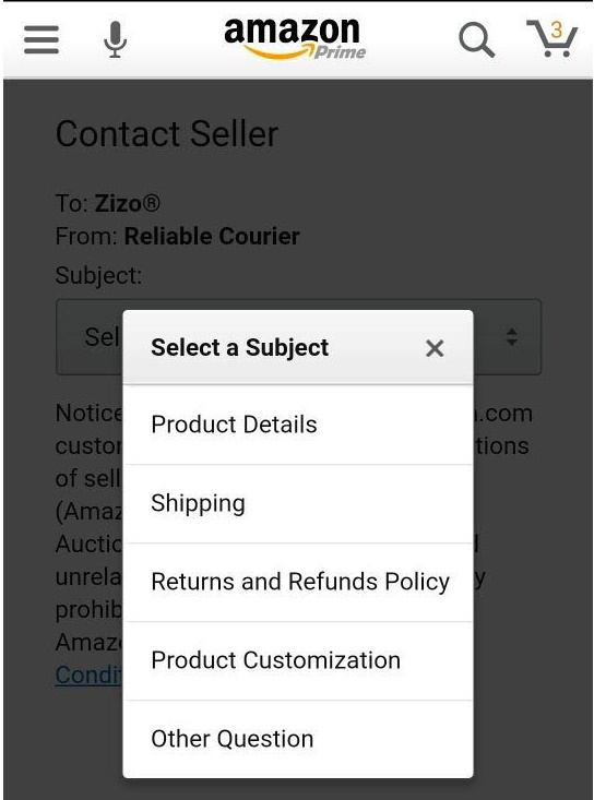 Contact a Third-Party Seller -  Customer Service