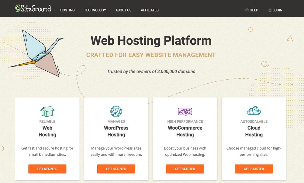 Sign up for hosting platform