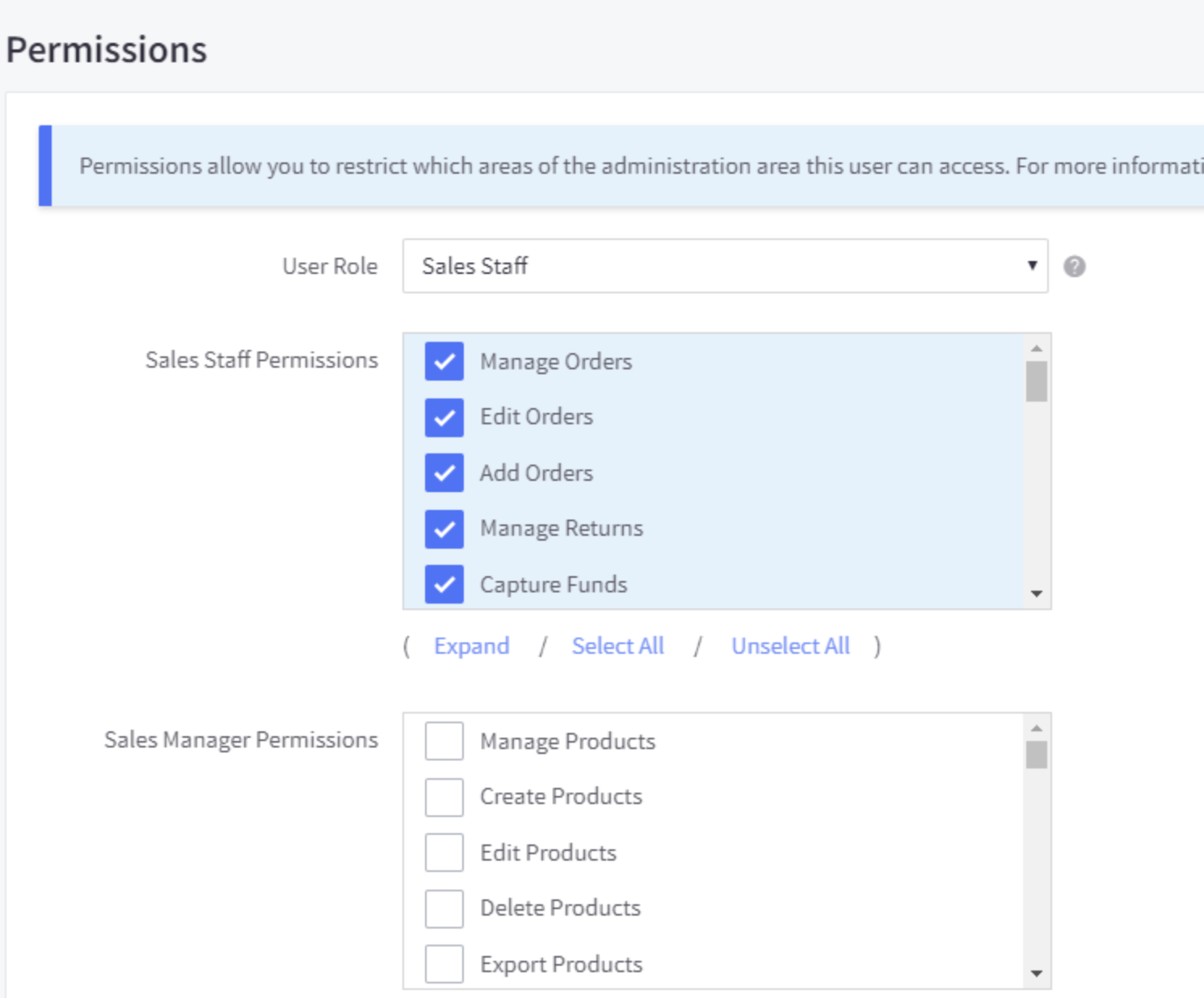 Set up your User permissions