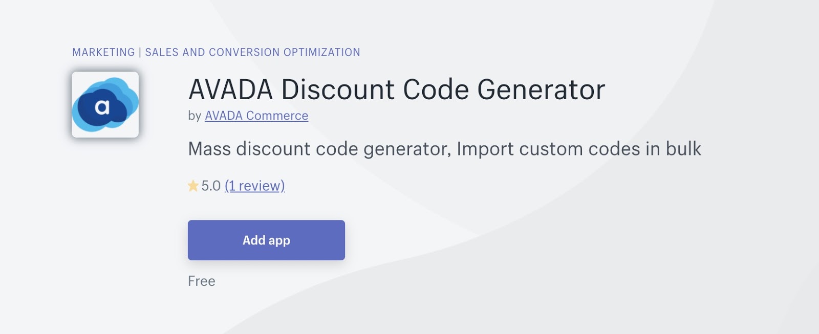 AVADA Discount Code Generator