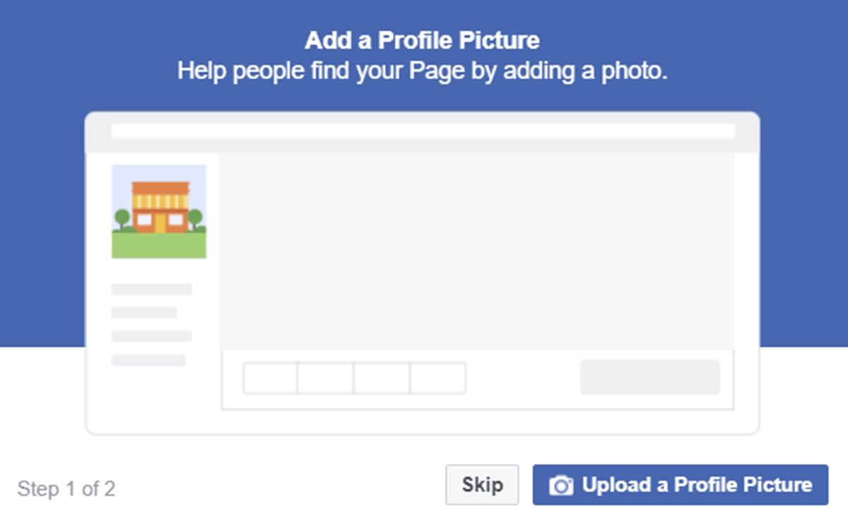Upload a profile picture of your business