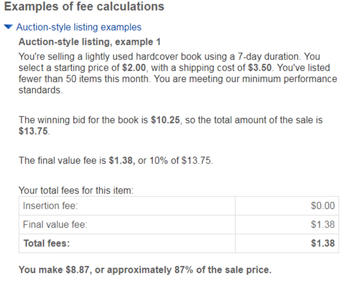 Does Ebay Charge You To Sell At Timothy Regan Blog