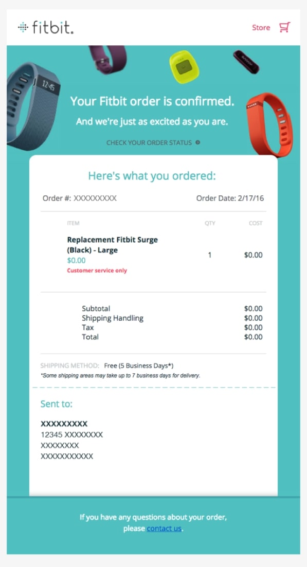 Order Confirmation Emails and Purchase Receipts