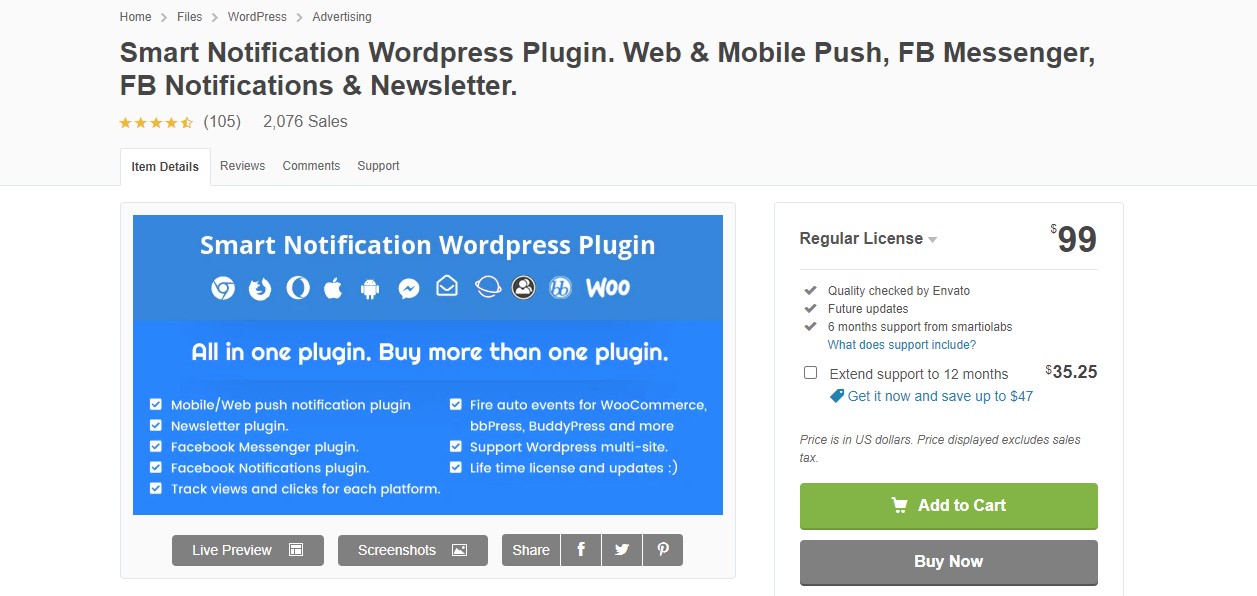 Smart Notification WordPress Plugin