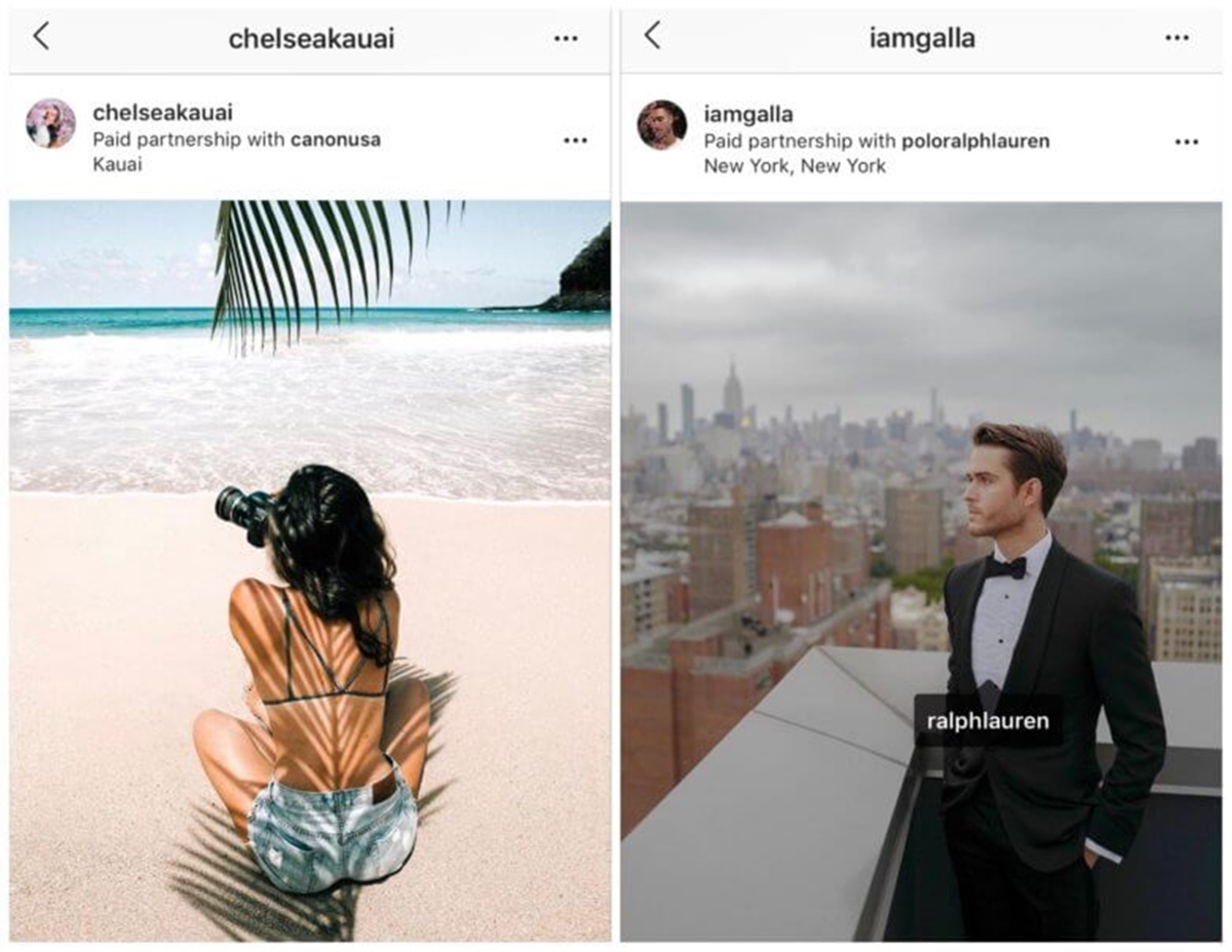 Influencers on Instagram