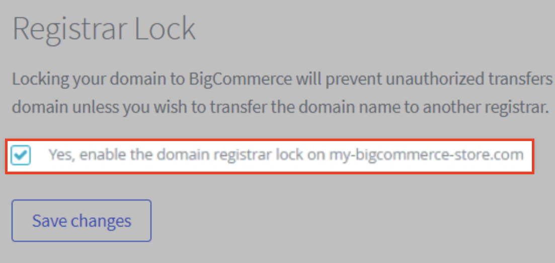 Registrar lock