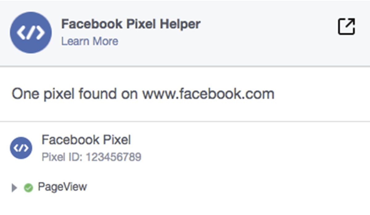 Facebook Pixel Helper