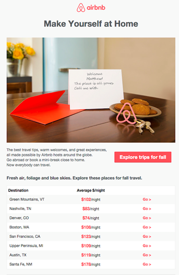 An example from Airbnb