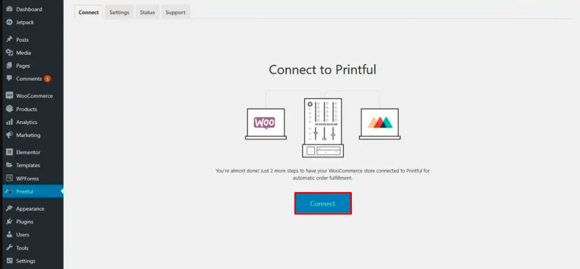 Connect it with WooCommerce