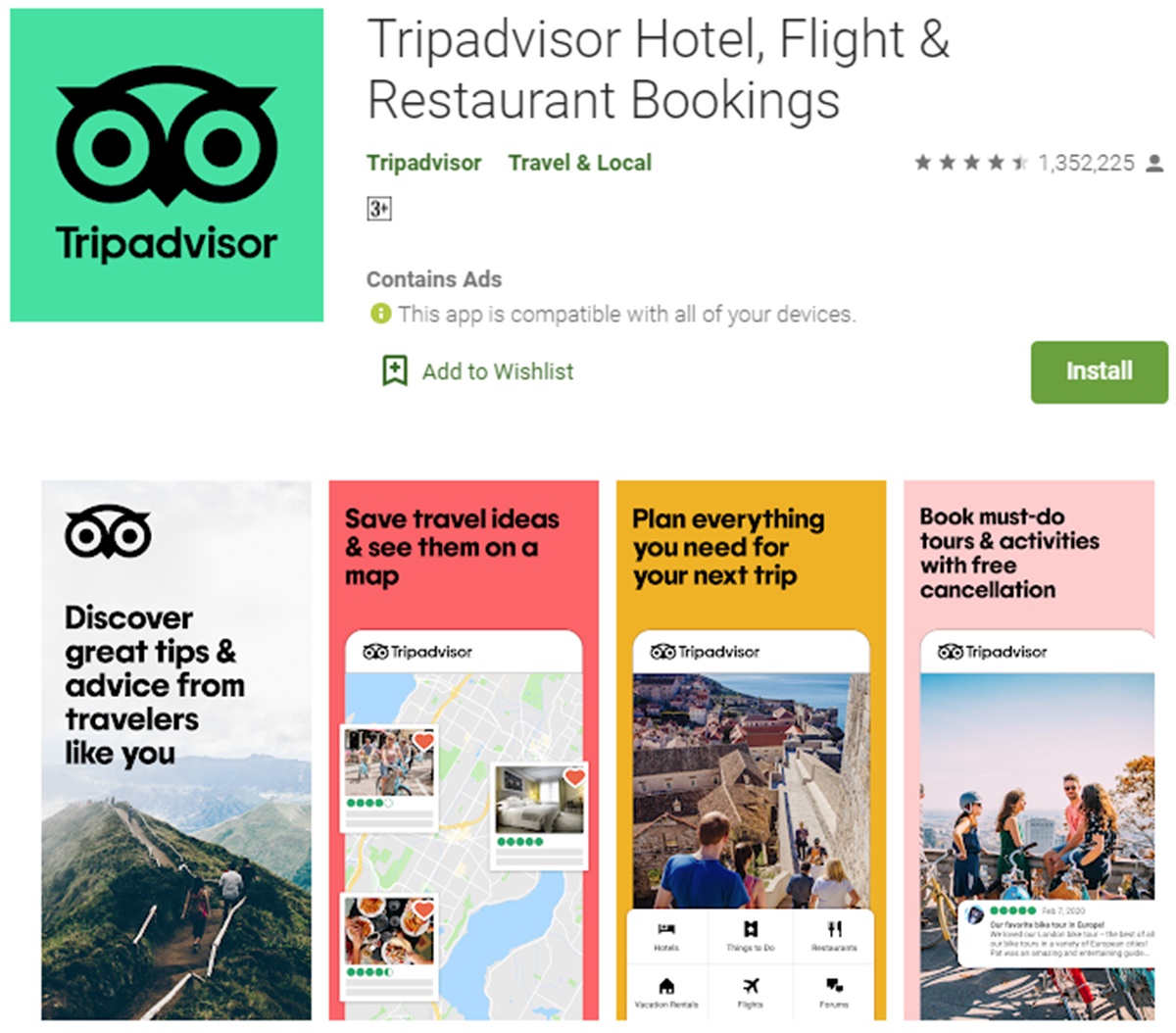 TripAdvisor app on Google Play