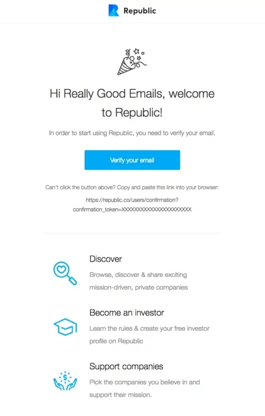 Double opt-in email examples